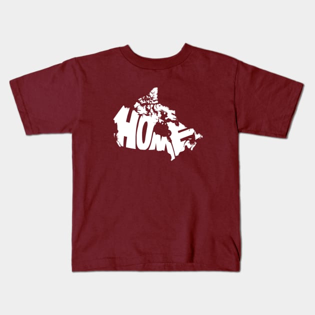 Canada Home white Kids T-Shirt by Seanings